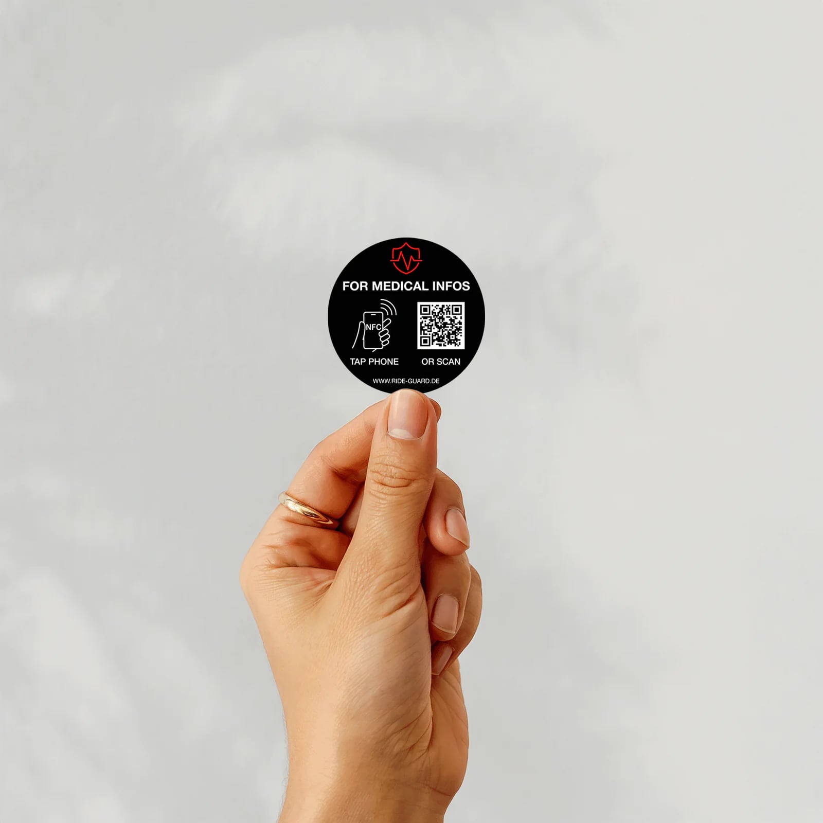 Ride-Guard Sticker – Schwarz