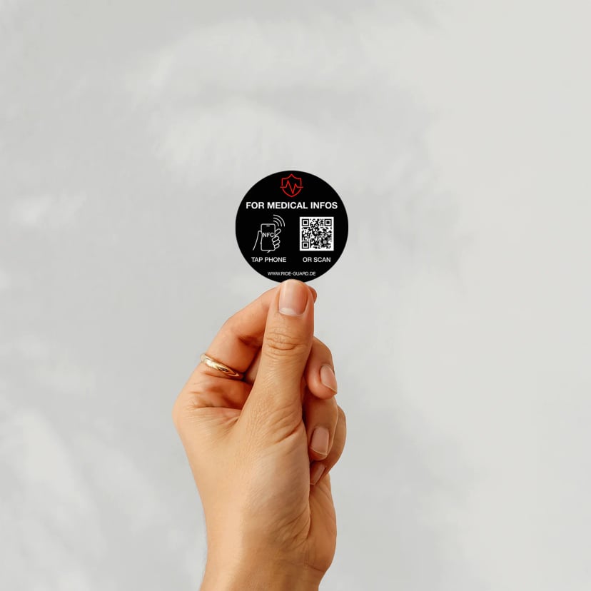 Ride-Guard Sticker – Schwarz